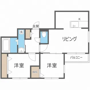 ビッグレジデンス中島公園【4階】の間取り