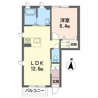 シャーメゾンひまわりA【1階】の間取り