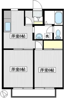シャレード向ヶ丘【1階】の間取り