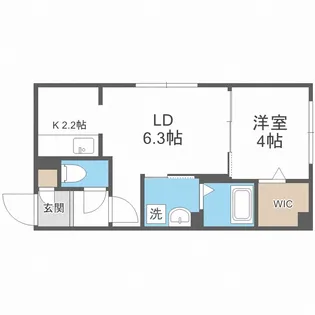 comfort ost9(コンフォート・オスト9)【4階】の間取り