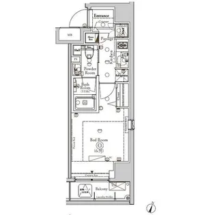 BPRレジデンス神田富山町【3階】の間取り