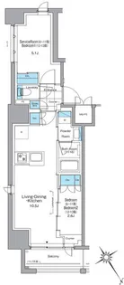 ルフォンプログレ横浜関内【13階】の間取り