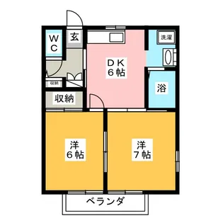 コーポアネスト【1階】の間取り