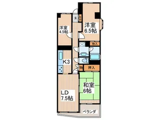 イトーピア吉祥寺マンション【3階】の間取り
