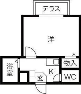 Belong枚方(旧 エンジェリック美喜)【1階】の間取り