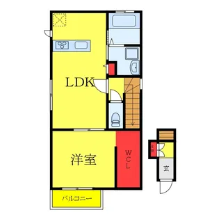 フォレストメゾン恭和I【2階】の間取り