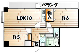 ラフィーネ小倉【4階】の間取り