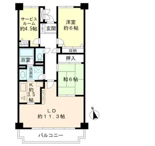 カルム赤羽【3階】の間取り