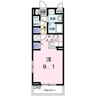 ガーデンハウス・KII【1階】の間取り