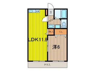 パークハイム松原【2階】の間取り