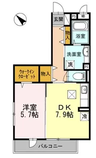 大黒屋ハイツ三番館【1階】の間取り