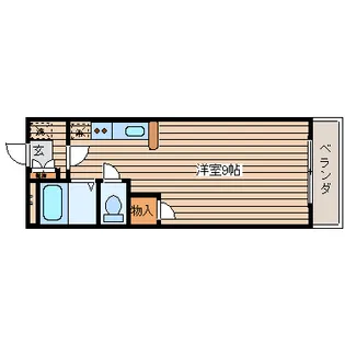 ビューパレス一本杉【1階】の間取り