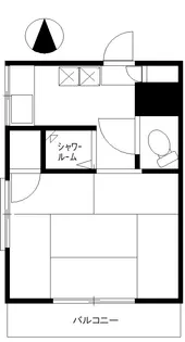 富所アパート【2階】の間取り