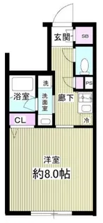 スタンズ神楽坂【2階】の間取り