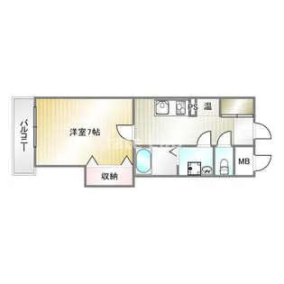 シーガ兵庫【2階】の間取り