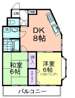 クレスト久米川【2階】の間取り