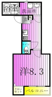 グレイスビレッヂ【2階】の間取り