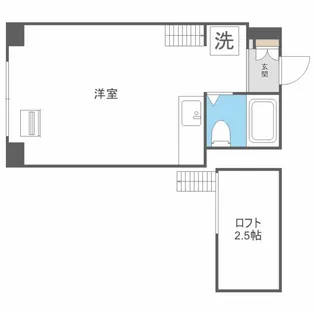 シャトー北24条【6階】の間取り