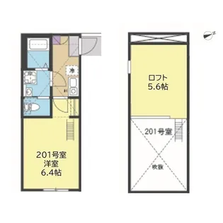 鶴ヶ峰シエル【2階】の間取り