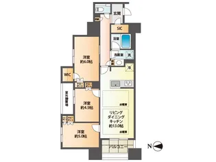 プレシス八王子レグリオ【12階】の間取り