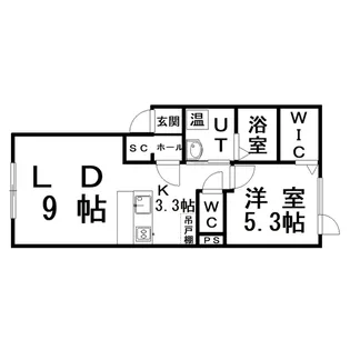 ガーデンプレイス【1階】の間取り