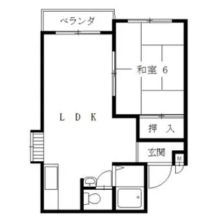 豊二ハイツ【3階】の間取り