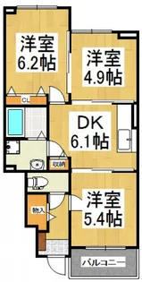 サニーレジデンス【1階】の間取り