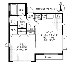 マイセンハイム都立大【2階】の間取り