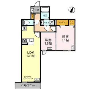 グラナーデ八潮【3階】の間取り