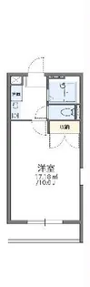 レオパレスルミエール【2階】の間取り