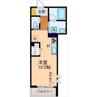 シティコート芳斉【1階】の間取り