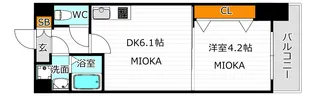 メイクス天王寺南【3階】の間取り