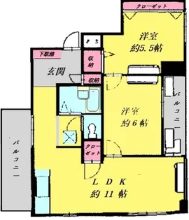 ポートマンション大口一番館【4階】の間取り