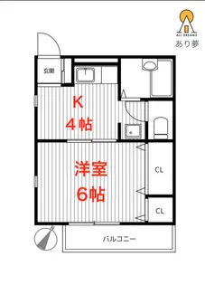 メゾン沢渡【1階】の間取り