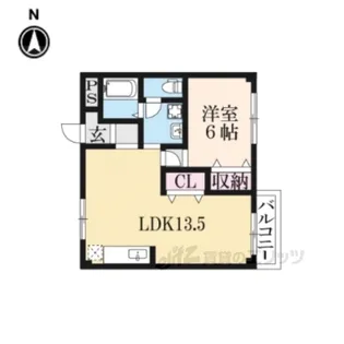 ハイツ宮ノ前【1階】の間取り