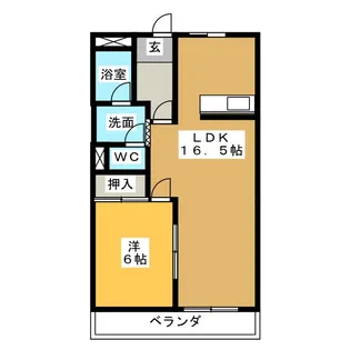 コーポセンゴウC【2階】の間取り