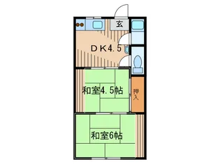 山内ハイツ【1階】の間取り