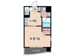 ルービンス十日市II【10階】の間取り