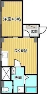 日ノ出町ハイツ【2階】の間取り