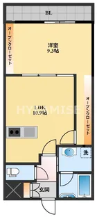 オリーブ今村【1階】の間取り