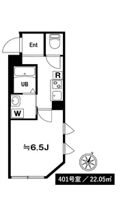 BLOOM TOWER NISHISHINJUKU【4階】の間取り