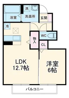 セジュール和田II【1階】の間取り