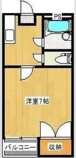 スズランハイツ中石原【2階】の間取り