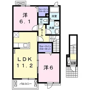 T’sウィステリアI【2階】の間取り