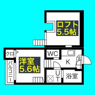 シャルムウチヤマ【1階】の間取り