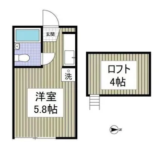 プラザ・ドゥ・ラモンド【1階】の間取り