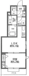 カサ・ボヌールI【1階】の間取り