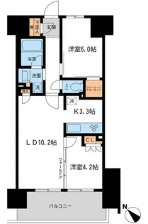 BLESS宮崎台【2階】の間取り