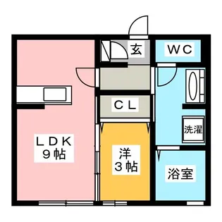 ルークス月見台【1階】の間取り
