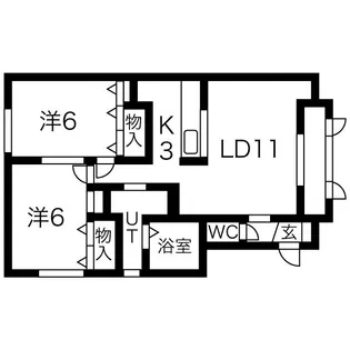JOY2号館【2階】の間取り